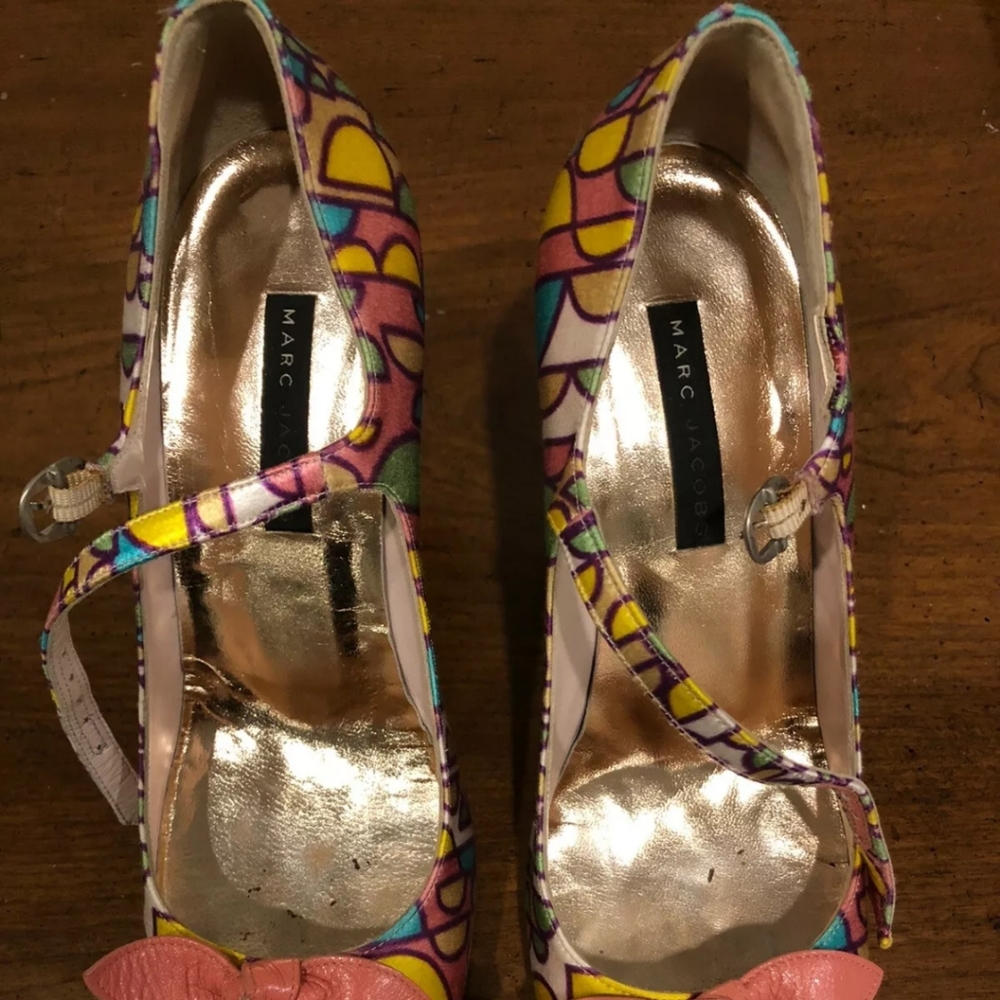 Marc Jacobs multi color High Heel Pumps - sz 7 - Picture 2 of 4